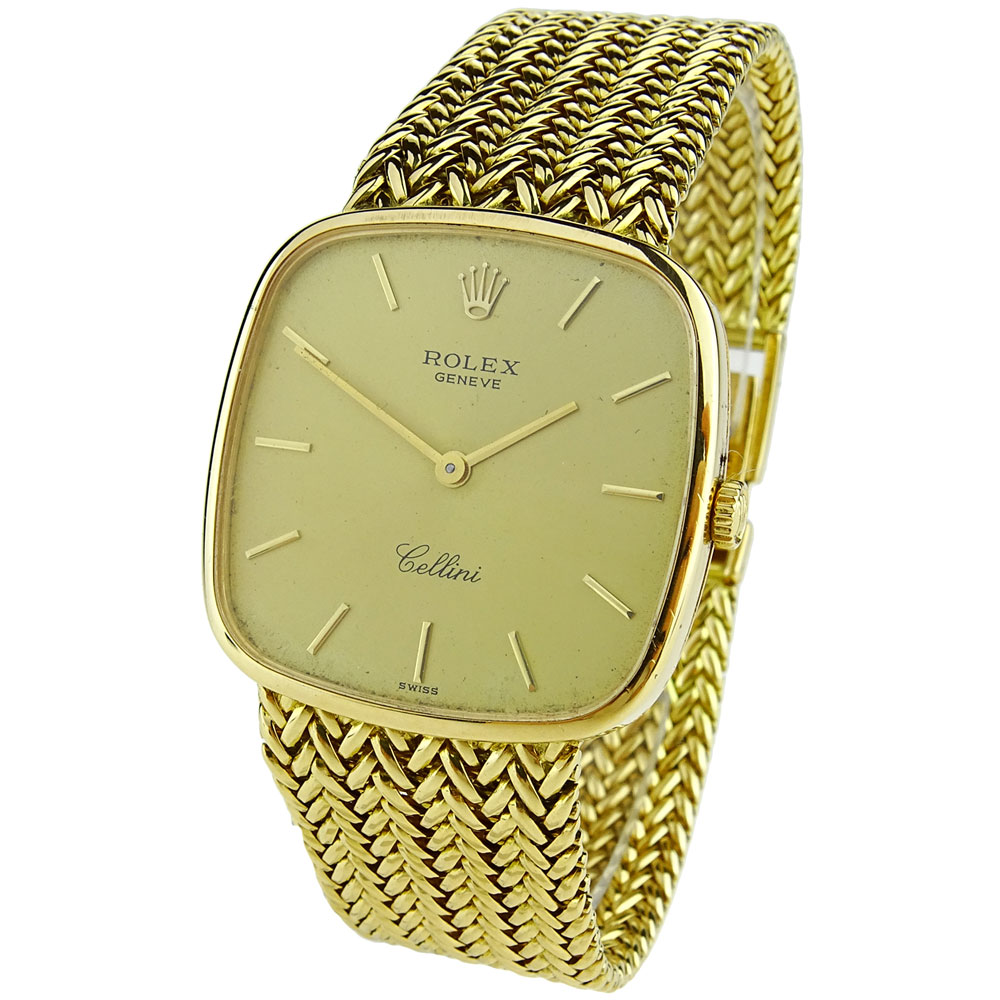 rolex cellini 18k gold