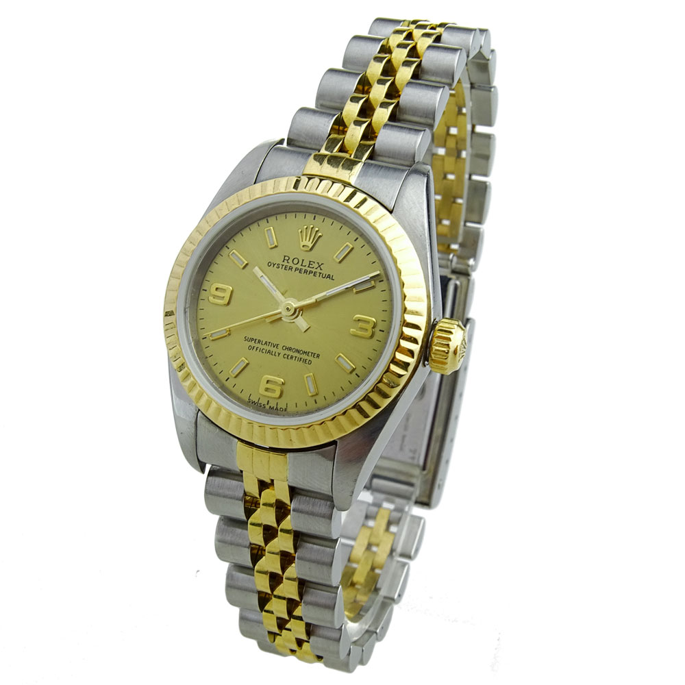 rolex oyster perpetual steel and gold