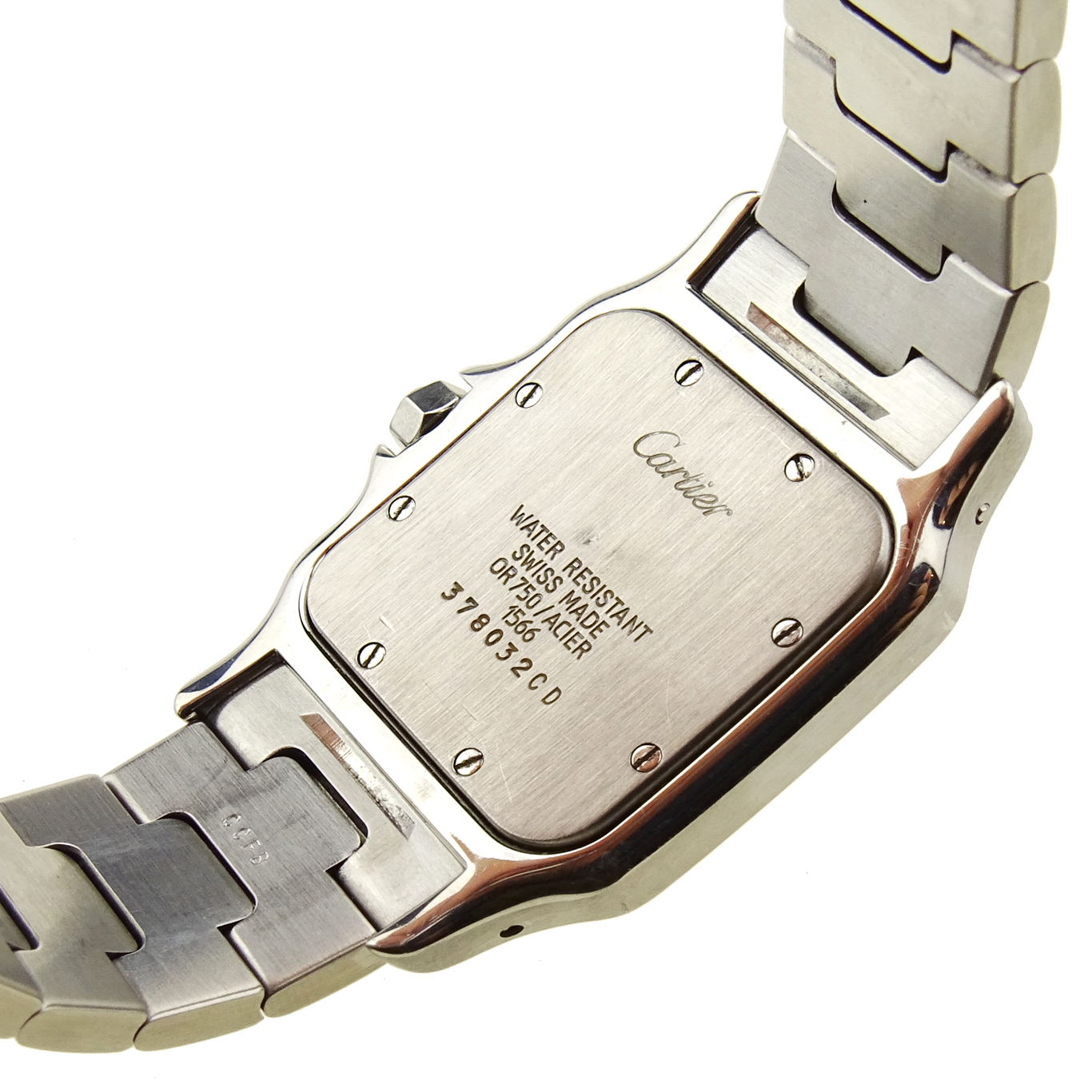 Cartier Santos Galbee Steel Gold Quartz 1566 Parkers Jewellers