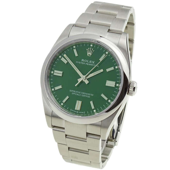 Rolex Oyster Perpetual 36 Green Dial 126000 at Parkers Jewellers
