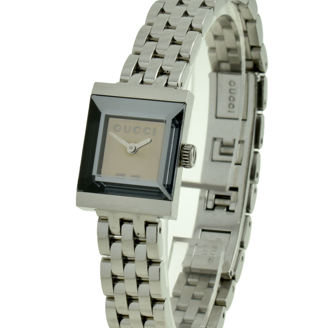 Gucci square stainless steel ladies watch best sale