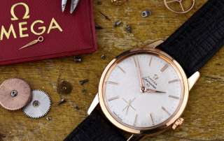 Vintage Omega watch servicing
