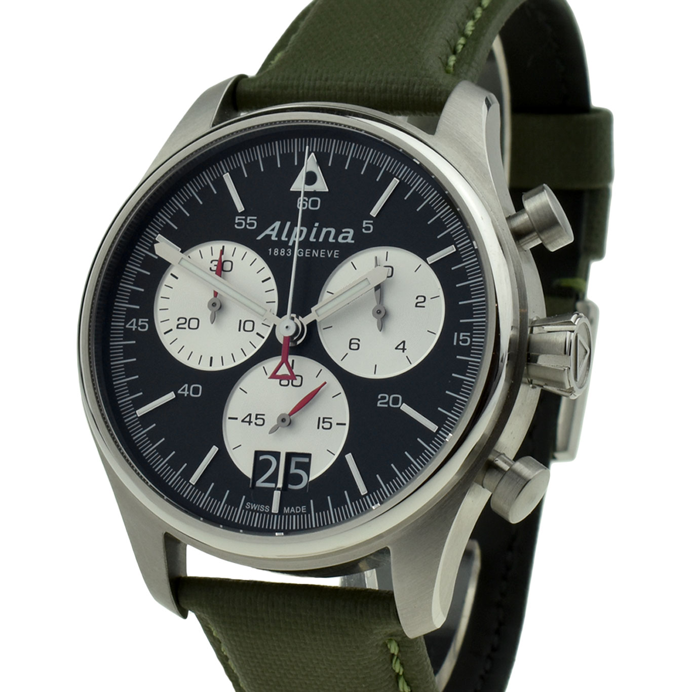 Alpina Startimer Pilot Quartz Chrono AL 372X4S26 Parkers Jewellers