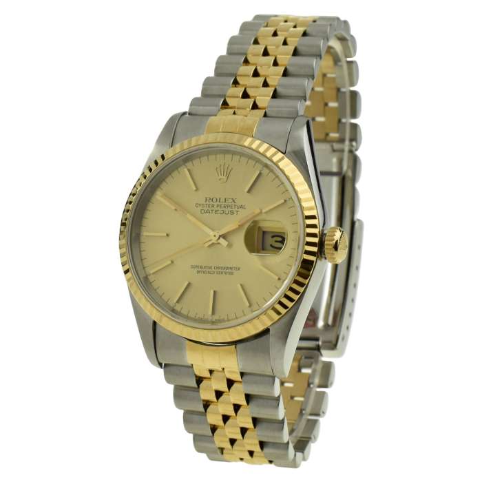 Rolex Datejust Oyster Perpetual Steel & Gold 16233 at Parkers Jewellers