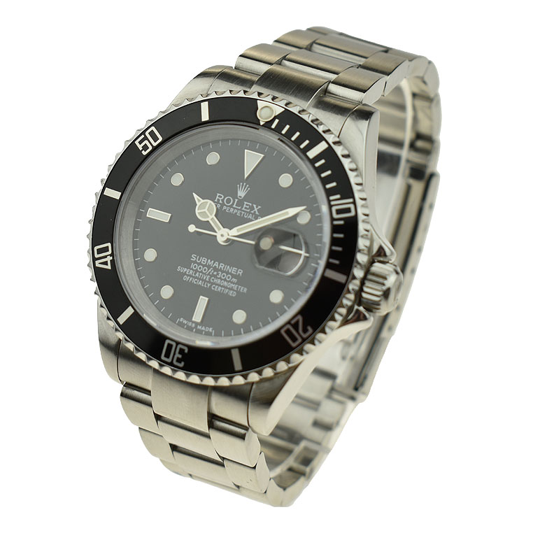 Stainless steel sale submariner rolex